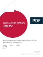Led TV : Installation Manual