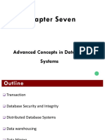 Chapter Seven: Advanced Concepts in Database Systems