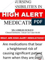 High Alert: Medications