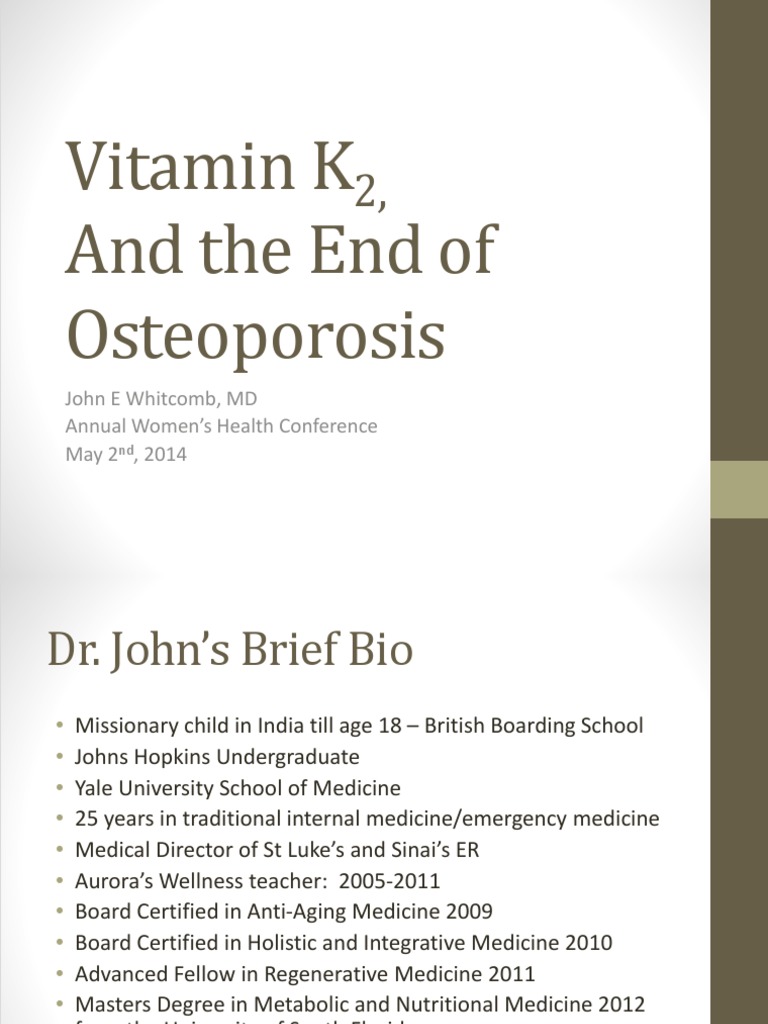 Vitamin K2 Froedert Womens PDF Bone Osteoporosis