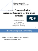 PHG283-chap2 - Pharmacological Screening Programs For Plant Extracts - Part 1