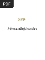 Arithmetic and Logic Instructions: Chapter 4