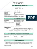 Safety Data Sheet DC 100 E.D.M. OIL: 1. Product and Company Information
