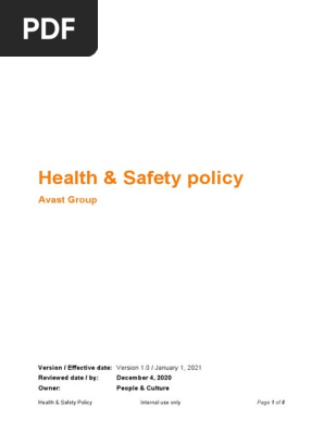 Health & Safety policy