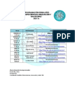 Programacion Semillero "Neurociencias, Innovación y Salud (Nis) "