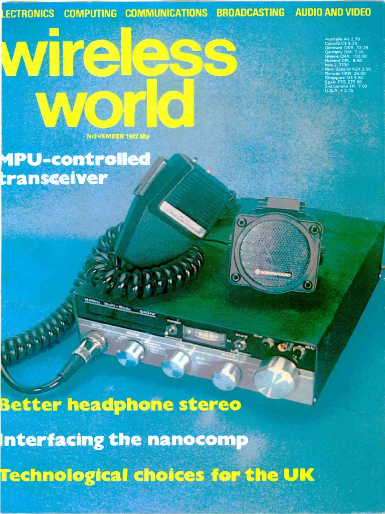 Wireless World 1982 11 | PDF | Loudspeaker | Transformer