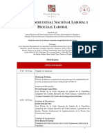 Programa - Pleno Jurisdiccional Nacional Laboral