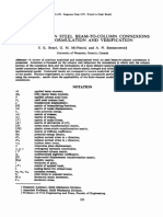 Column Webs in Steel Beam-To-Column Connexions Part I-Formulation and Verification