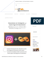 Gaussianos en Instagram...y Nuevo Logo de Gaussianos - Gaussianos