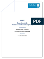 EE421 Experiment #2: Pulse Code Modulation (PCM) : Students Team