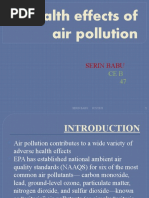 Health Effects of Air Pollution