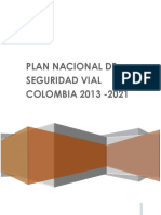Consulta Plan Nacional de Seguridad Vial Colombia 2013-2021