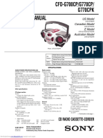 Service Manual: CD Radio Cassette-Corder