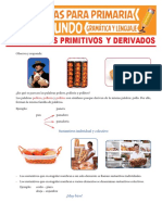 Sustantivos Primitivos y Derivados para Segundo Grado de Primaria