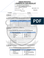 Cuarto Parcial 9no Egb Evaluacion