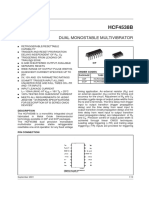HCF4538B: Dual Monostable Multivibrator