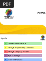 PL/SQL: © 2009 Wipro LTD - Internal & Restricted