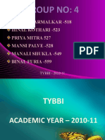 Group No: 4: Sonam Harmalkar - 518 Hinal Kothari - 523 Priya Mitra 527 Mansi Palve - 528 Manali Shukla - 549 Binal Furia - 559