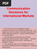 Download Communication Decisions for International Markets-1002 by anmol SN50018741 doc pdf