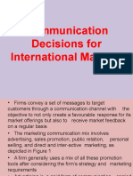 Communication Decisions For International Markets-10.02
