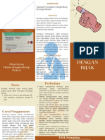 Peach and Maroon Prenatal Medical Trifold Brochure