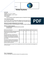 Science Year 10 Global Systems Task