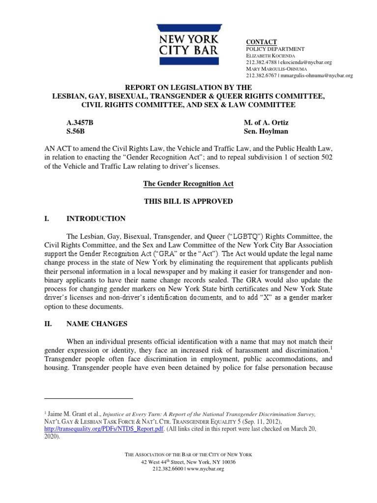 Policy Department E K M M - O: Contact | PDF | Transgender | LGBTQIA+ ...