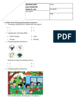 Soal PTS Kelas 1 Tema 6 Subtema 3 Dan 4