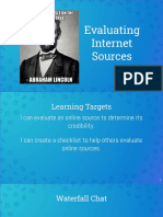 Evaluating Sources