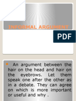 Informal Argument