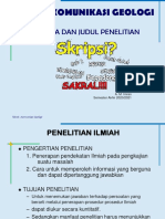 3 Tema Dan Judul Penelitian