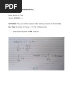 Name: Marife M. Plaza Section: BSEDEN 1-1: (3.2) Assignment 9: Problem Solving