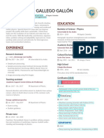 CV Inglés Juan Camilo Gallego PDF