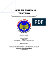 Makalah Biokimia Metabolisme Protein (Transaminasi)