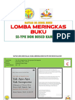 30 Judul Buku Dalam Lomba Meringkas Buku Se Ypk Don Bosco 2021 Rev.