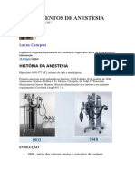 Equipamentos de Anestesia - Princípios de Funcionamento - Por Lucas Campos