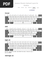 Assamese Phonetic Keyboard Layout For Windows