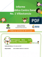 Informe de Gestion CZ Villavicencio 1 - 27de Julio de 2017