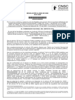 Lista de elegibles para proveer vacante de Profesional Especializado en Gobernación de Bolívar