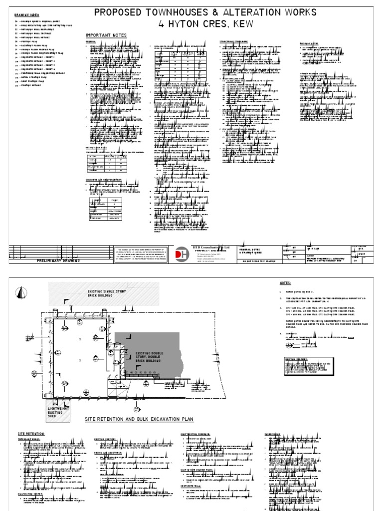 Drawing Index and General Notes | PDF | Nut (Hardware) | Concrete