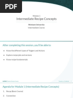 Module 1 - Intermediate Recipe Concepts