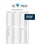 HP Service Mode PIN #'S