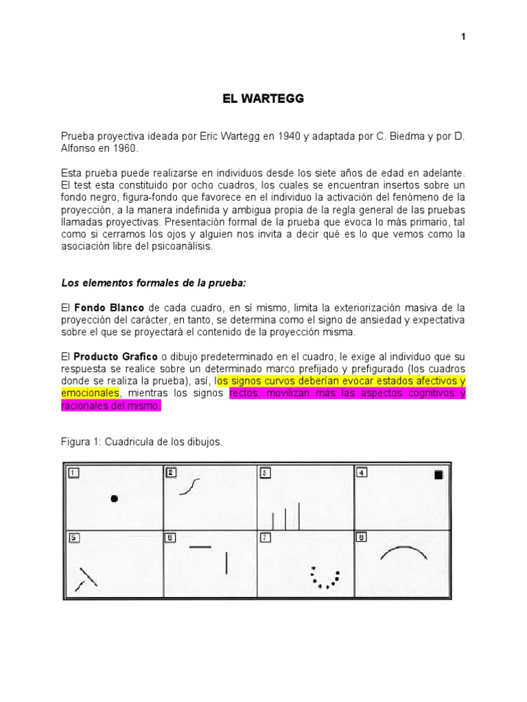 Manual Test de Wartegg | PDF | Las emociones | Depresión (estado de ánimo)