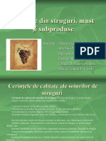 Derivate Din Struguri, Must Și Subproduse