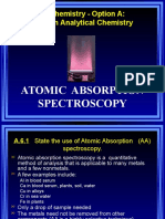 HL Chemistry - Option A: Modern Analytical Chemistry: Atomic Absorption Spectros