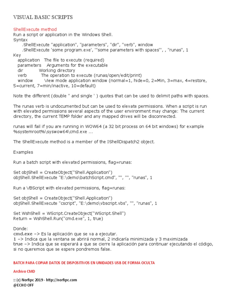 Visual Scripts | PDF | Computer Engineering | Microsoft Windows
