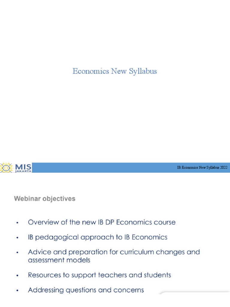 IB - Econ - New - Syllabus | PDF