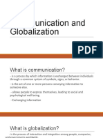 Communication and Globalization REPORT FINAL