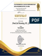 Sample Certificate