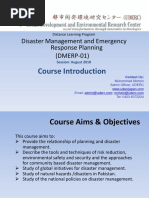 Disaster Management and Emergency Response Planning (DMERP-01)